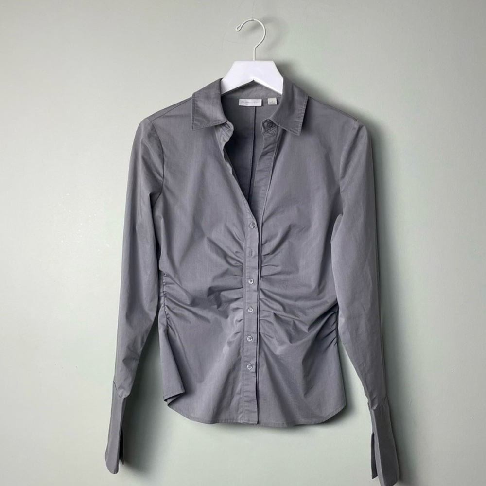 Pair of NY&Co Dress Shirts Gray & Black / Size M
